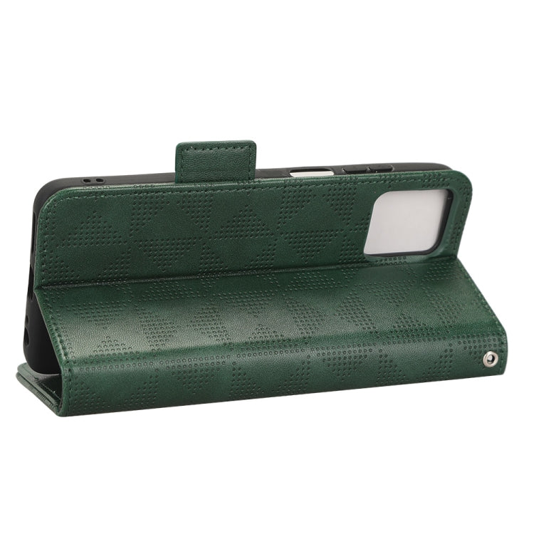 For Motorola Moto G32 Symmetrical Triangle Leather Phone Case