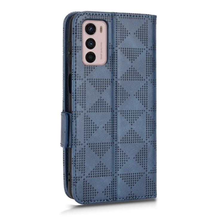 For Motorola Moto G42 Symmetrical Triangle Leather Phone Case
