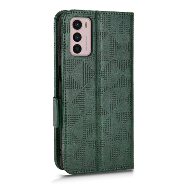 For Motorola Moto G42 Symmetrical Triangle Leather Phone Case