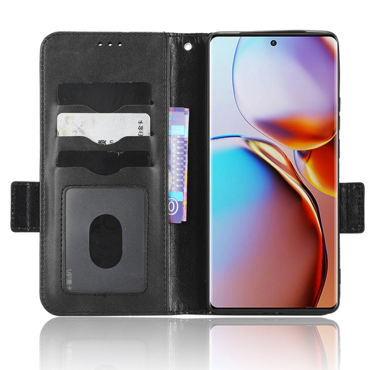 For Motorola Moto X40 Pro Symmetrical Triangle Leather Phone Case