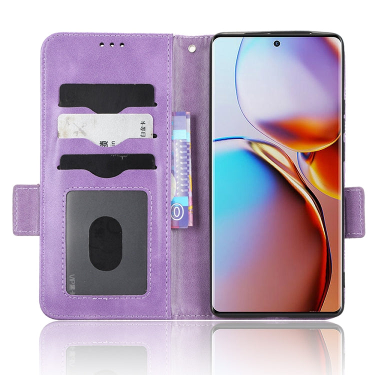 For Motorola Moto X40 Pro Symmetrical Triangle Leather Phone Case