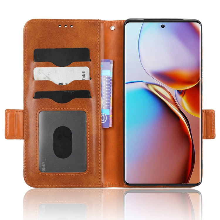 For Motorola Moto X40 Pro Symmetrical Triangle Leather Phone Case