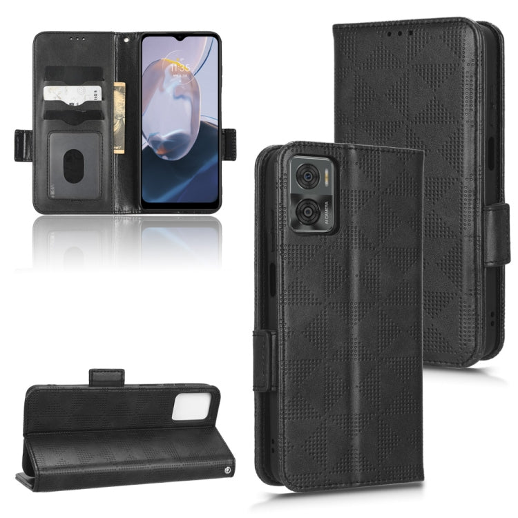 For Motorola Moto E22 4G / E22i 4G Symmetrical Triangle Leather Phone Case