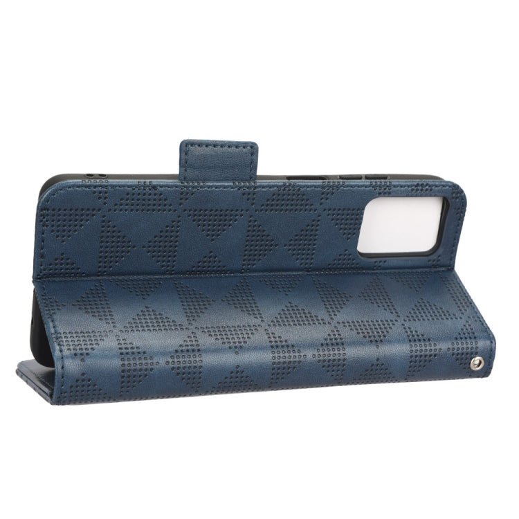 For Motorola Moto E22 4G / E22i 4G Symmetrical Triangle Leather Phone Case