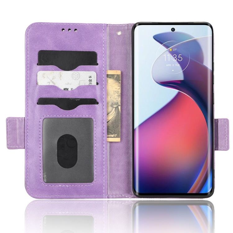 For Motorola Edge 30 Fusion Symmetrical Triangle Leather Phone Case