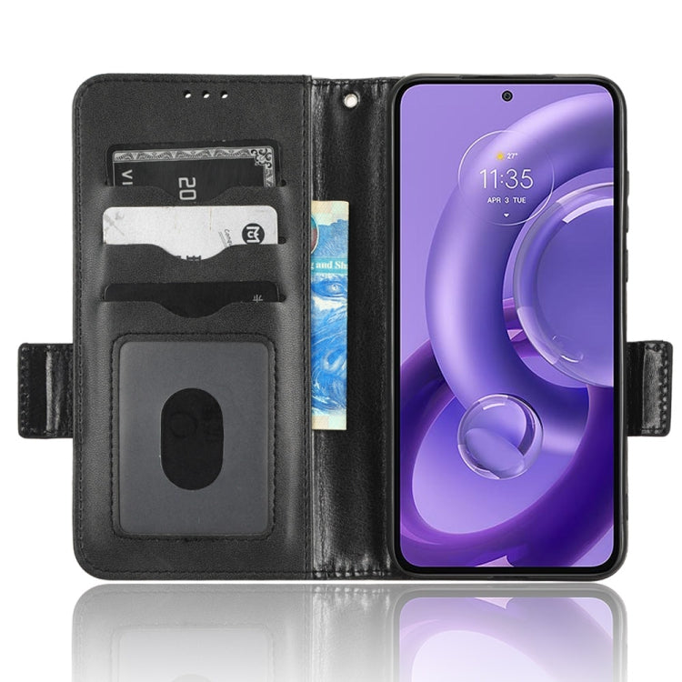 For Motorola Edge 30 Lite Symmetrical Triangle Leather Phone Case