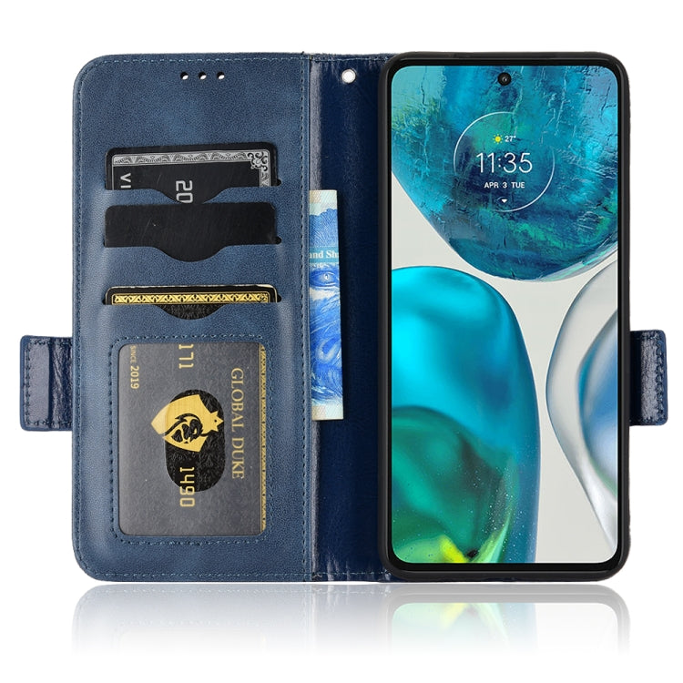 For Motorola Moto G52j Symmetrical Triangle Leather Phone Case