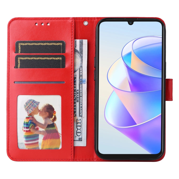 For Honor X7a Embossed Sunflower Leather Phone Case