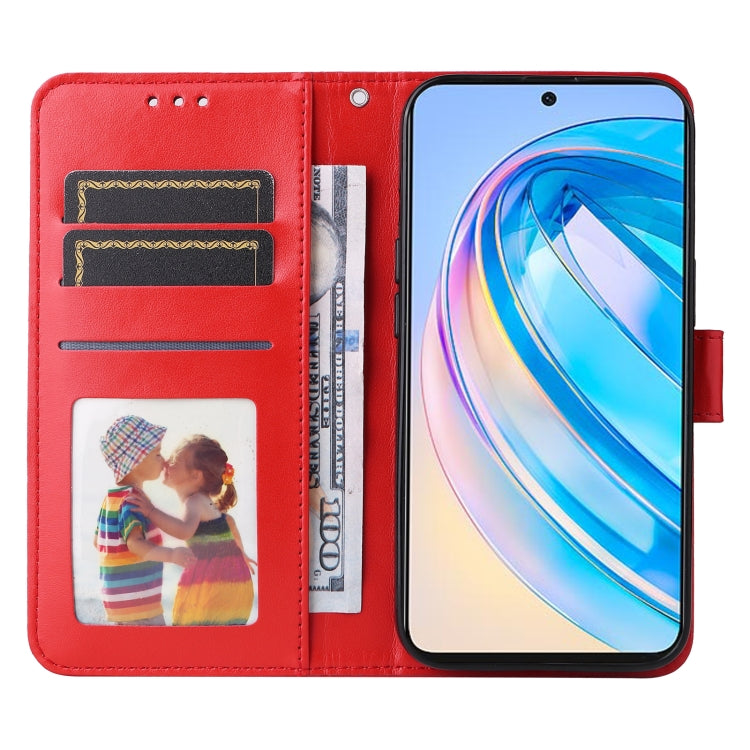 For Honor X8a Embossed Sunflower Leather Phone Case