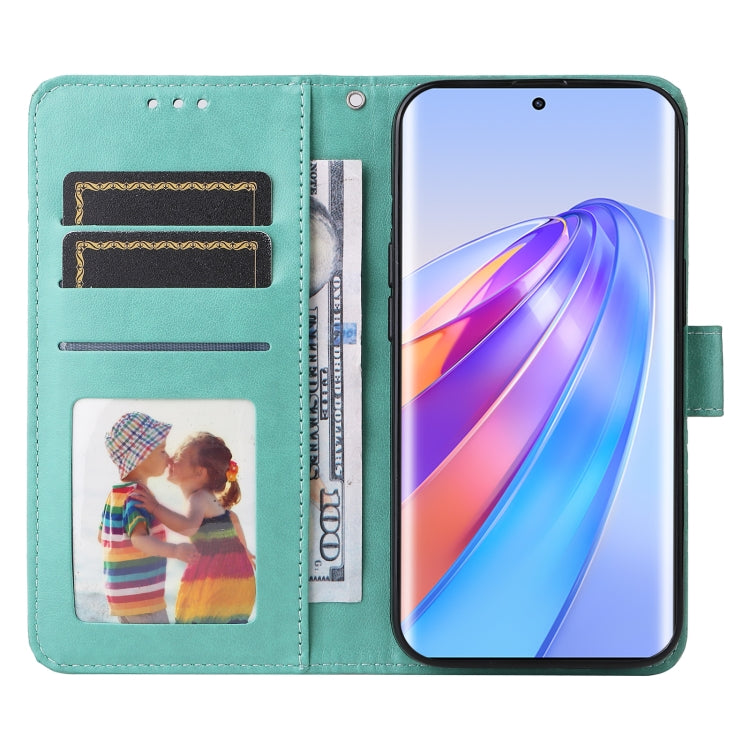 For Honor X9a/X40 5G/Magic5 Lite Embossed Sunflower Leather Phone Case