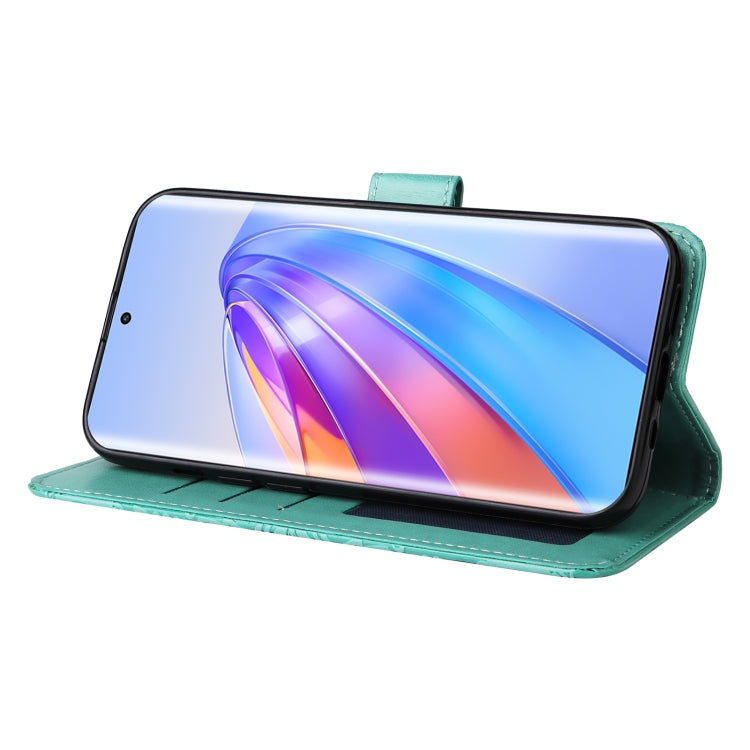 For Honor X9a/X40 5G/Magic5 Lite Embossed Sunflower Leather Phone Case