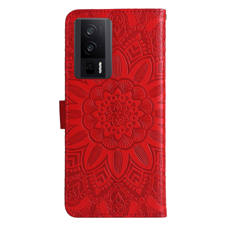 For Xiaomi Redmi K60/K60 Pro Embossed Sunflower Leather Phone Case