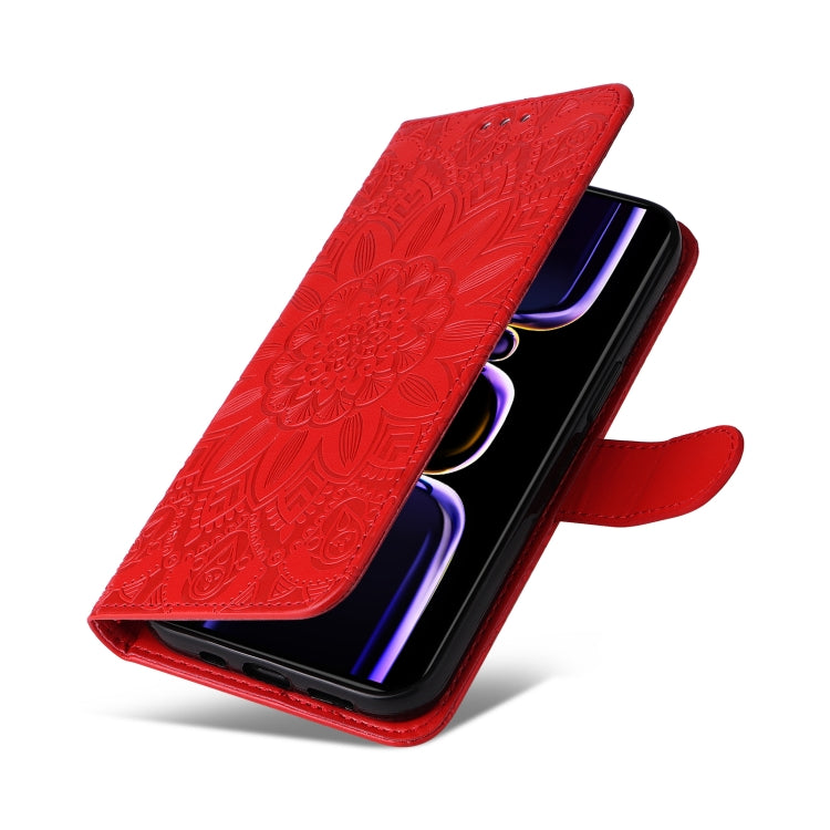 For Xiaomi Redmi K60/K60 Pro Embossed Sunflower Leather Phone Case