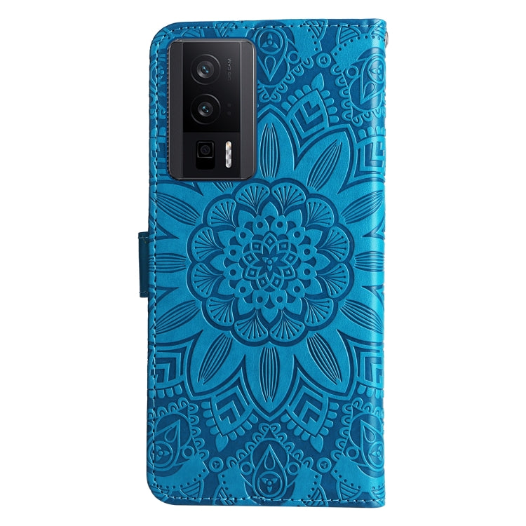 For Xiaomi Redmi K60/K60 Pro Embossed Sunflower Leather Phone Case