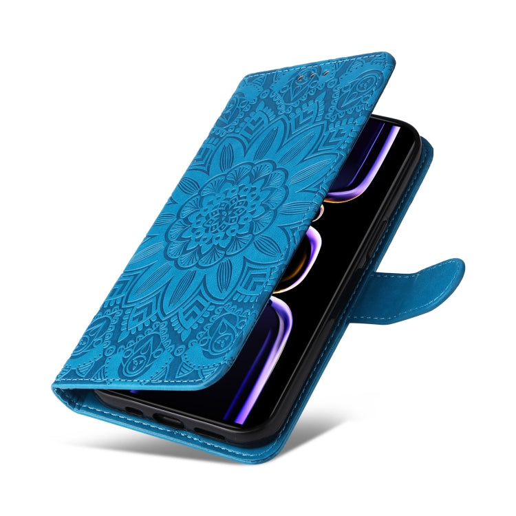 For Xiaomi Redmi K60/K60 Pro Embossed Sunflower Leather Phone Case