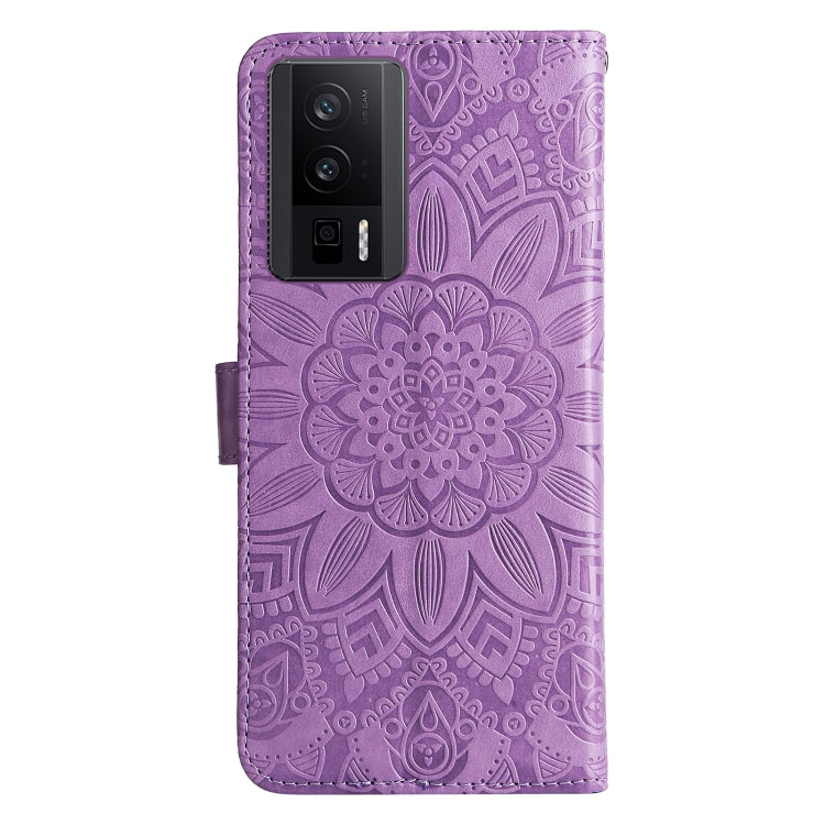For Xiaomi Redmi K60/K60 Pro Embossed Sunflower Leather Phone Case