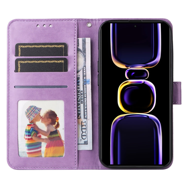 For Xiaomi Redmi K60/K60 Pro Embossed Sunflower Leather Phone Case