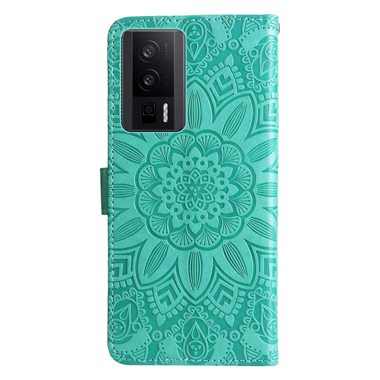 For Xiaomi Redmi K60/K60 Pro Embossed Sunflower Leather Phone Case