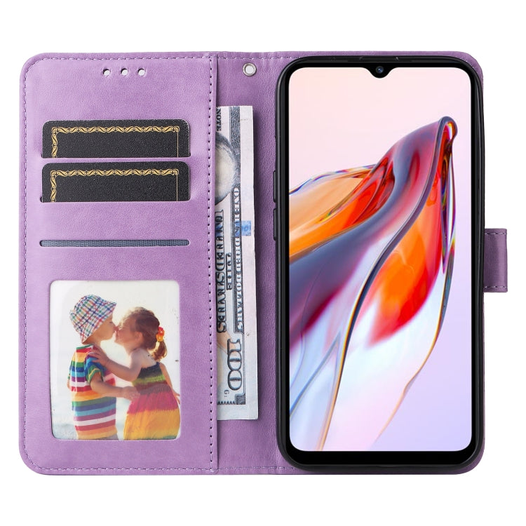 For Xiaomi Redmi 11A 4G/12C Embossed Sunflower Leather Phone Case