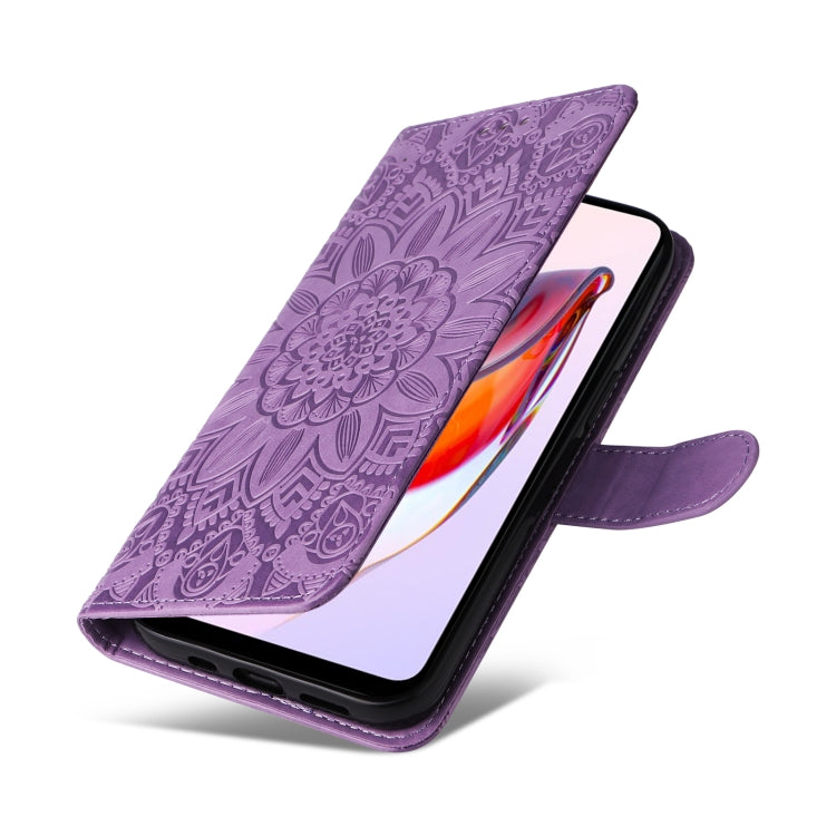 For Xiaomi Redmi 11A 4G/12C Embossed Sunflower Leather Phone Case