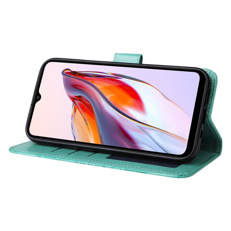 For Xiaomi Redmi 11A 4G/12C Embossed Sunflower Leather Phone Case