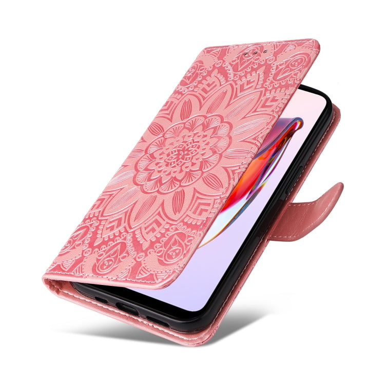 For Xiaomi Redmi 11A 4G/12C Embossed Sunflower Leather Phone Case