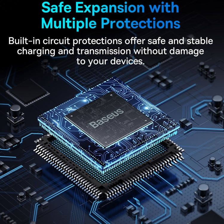 Baseus Extreme II WKJZ010013 4 in 1 USB-C / Type-C to USB3.0x3+USB-C / Type-C HUB Adapter(Space Grey)