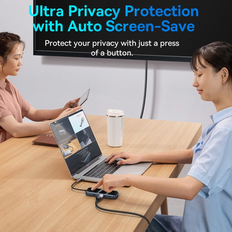 Baseus Extreme II WKJZ010413 7 in 1 USB-C / Type-C to USB3.0x2+USB2.0+USB-C / Type-C+HDMI+SD/TF HUB Adapter(Space Grey)