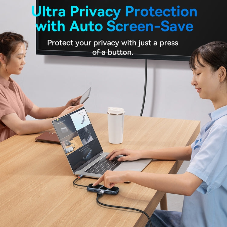 Baseus Extreme II WKJZ010613 8 in 1 USB-C / Type-C to USB3.0x2+USB2.0+USB-C / Type-C+HDMI+SD/TF+RJ45 HUB Adapter(Space Grey)