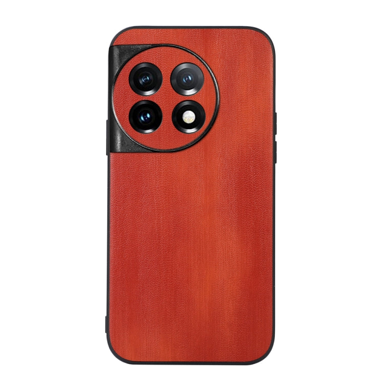 For OnePlus 11R/Ace 2 Yellow Cow Texture PU Phone Case