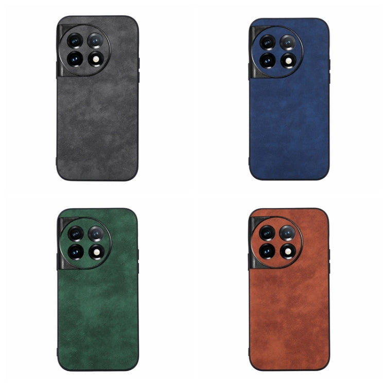 For OnePlus 11 Morocco Texture PU Phone Case