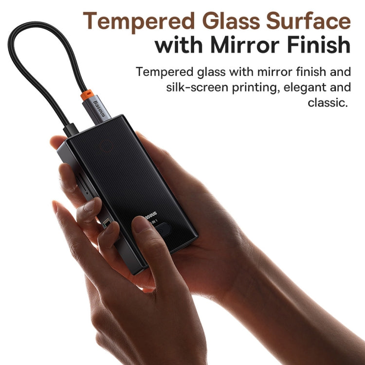 Baseus WKYY030313 8 in 1 USB-C / Type-C to USB3.0x2+USB2.0+PD+HDMI+SD/TF+RJ45 HUB Adapter(Space Grey)