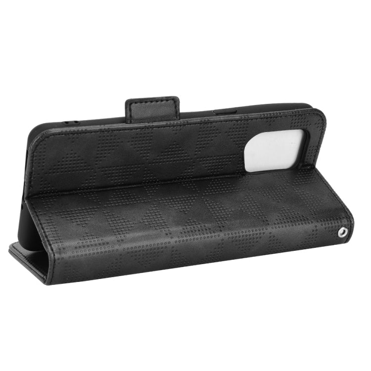 For OPPO Find X5 Pro Symmetrical Triangle Leather Phone Case