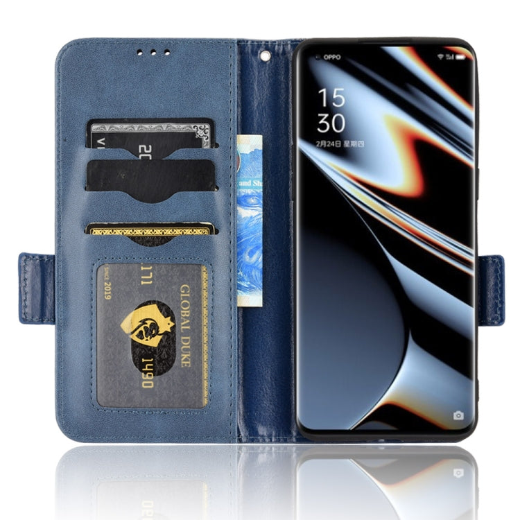 For OPPO Find X5 Pro Symmetrical Triangle Leather Phone Case