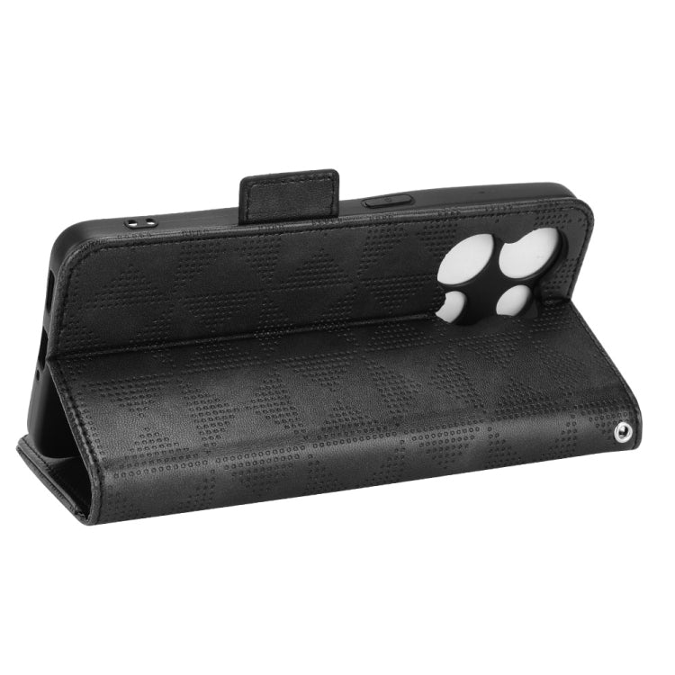 For OPPO Reno8 Pro+ Symmetrical Triangle Leather Phone Case