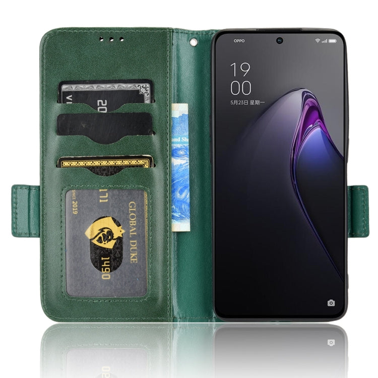 For OPPO Reno8 Pro+ Symmetrical Triangle Leather Phone Case