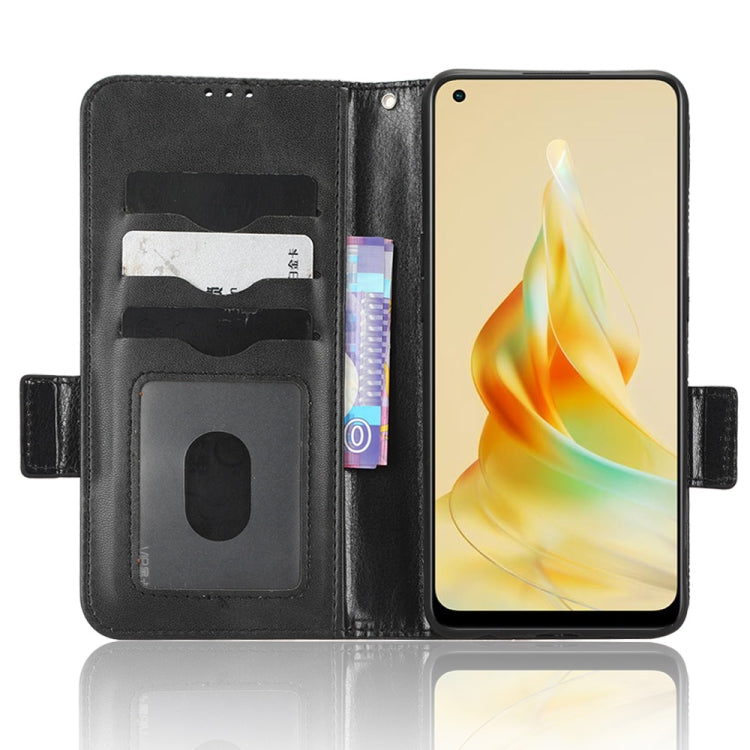 For OPPO Reno8 T 4G Symmetrical Triangle Leather Phone Case