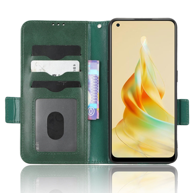 For OPPO Reno8 T 4G Symmetrical Triangle Leather Phone Case