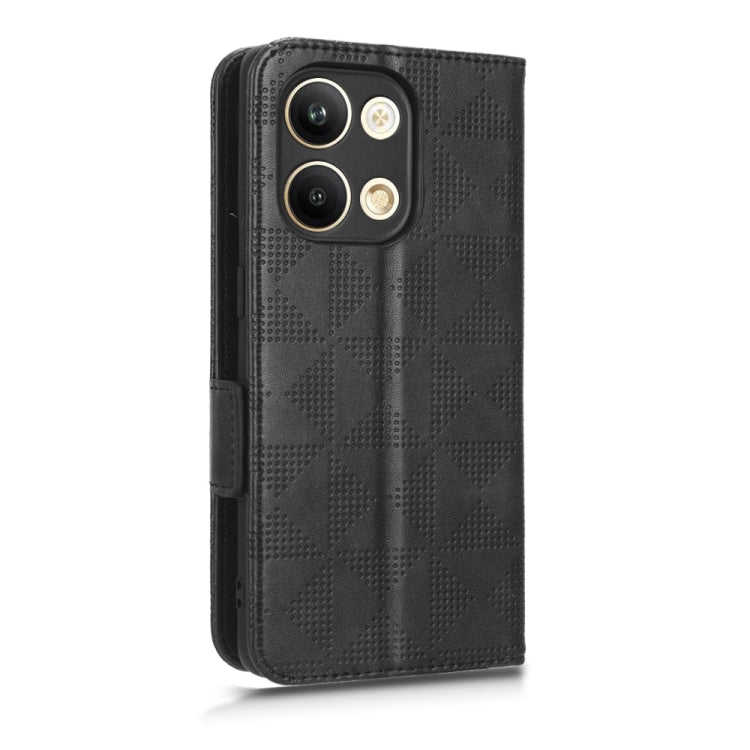 For OPPO Reno9 Pro Symmetrical Triangle Leather Phone Case