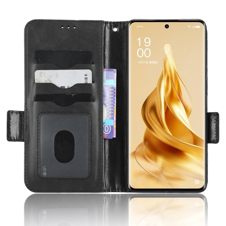 For OPPO Reno9 Pro Symmetrical Triangle Leather Phone Case
