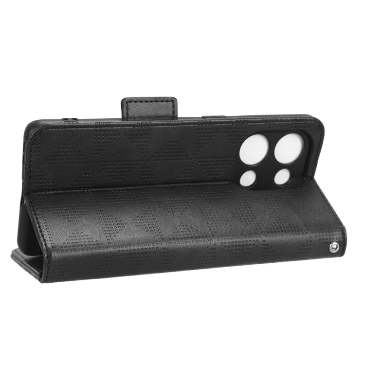 For OPPO Reno9 Pro Symmetrical Triangle Leather Phone Case