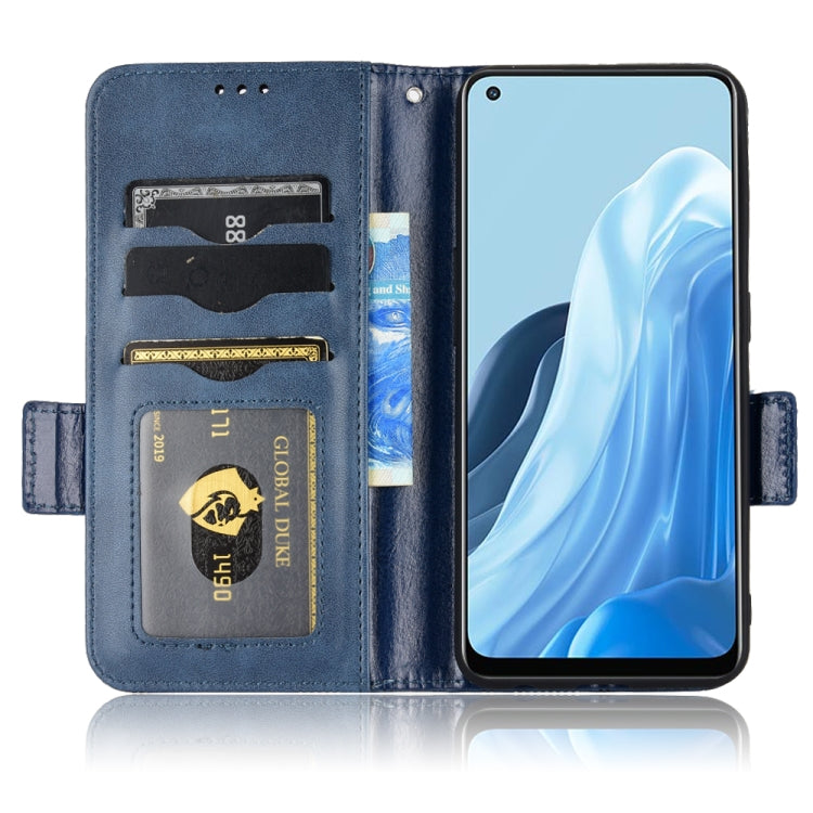For OPPO Reno7 5G / Find X5 Lite Symmetrical Triangle Leather Phone Case