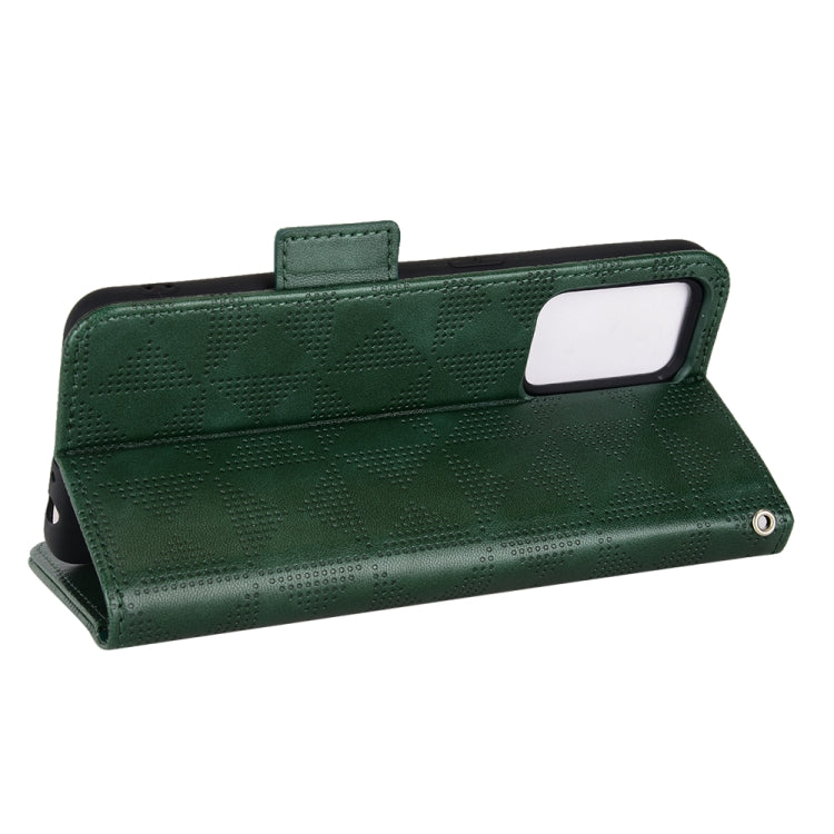 For OPPO Reno7 5G / Find X5 Lite Symmetrical Triangle Leather Phone Case