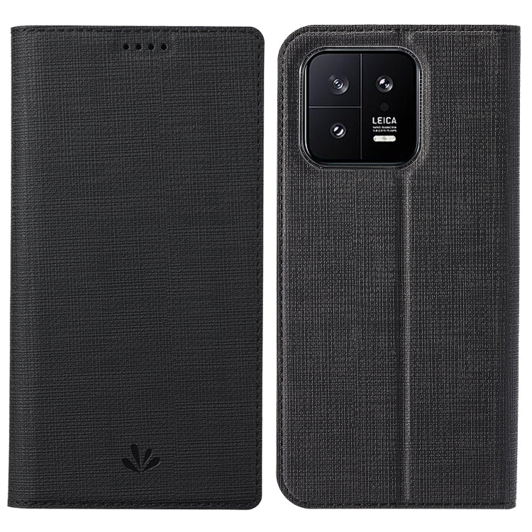 For Xiaomi 13 ViLi DMX Series Shockproof Magnetic Flip Leather Phone Case