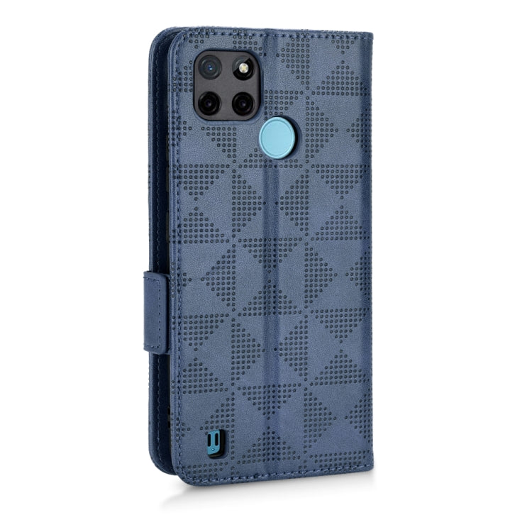 For Realme C21Y / C25Y Symmetrical Triangle Leather Phone Case