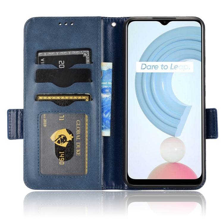 For Realme C21Y / C25Y Symmetrical Triangle Leather Phone Case