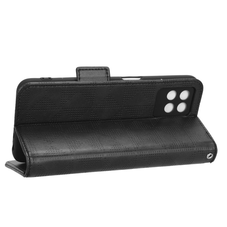 For Realme 8i Symmetrical Triangle Leather Phone Case