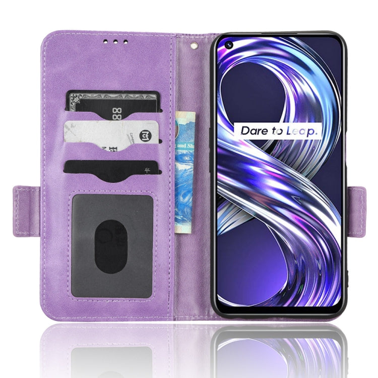 For Realme 8i Symmetrical Triangle Leather Phone Case