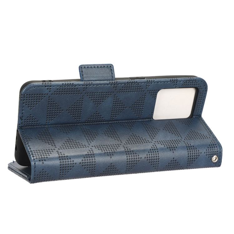 For Realme 9 Pro+ / 9 4G Symmetrical Triangle Leather Phone Case