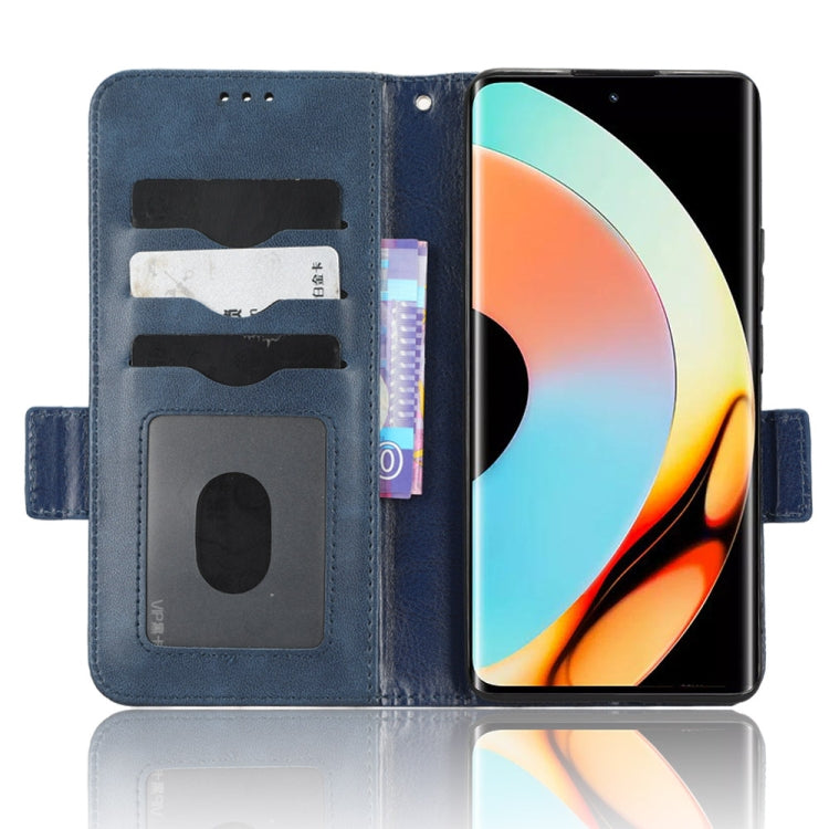 For Realme 10 Pro+ Symmetrical Triangle Leather Phone Case